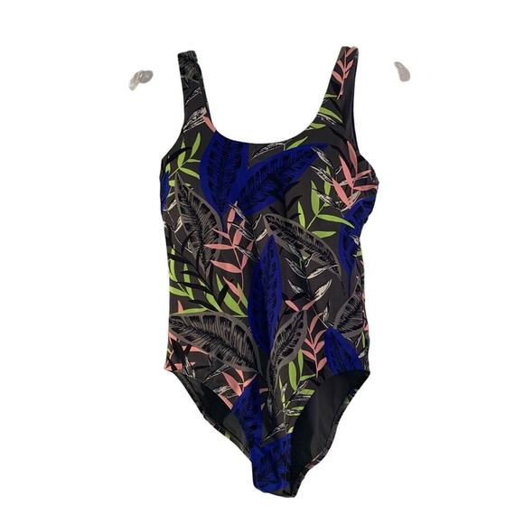 ATHLETA Women’s Midnight Palm Scoop One Piece Swimsuit / Size: Small - Picture 1 of 12